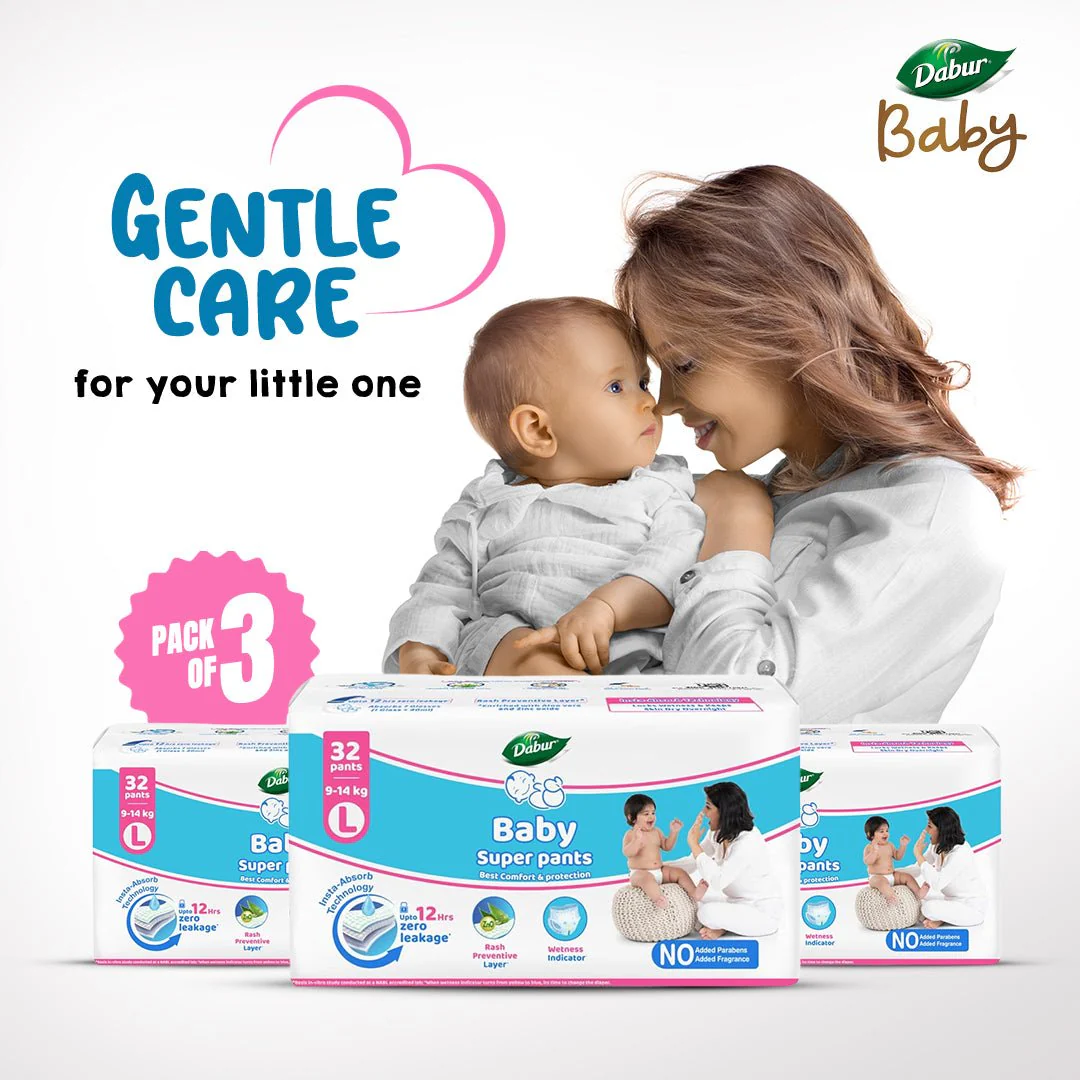 Dabur Baby Super Pants Large (Pack of 3)