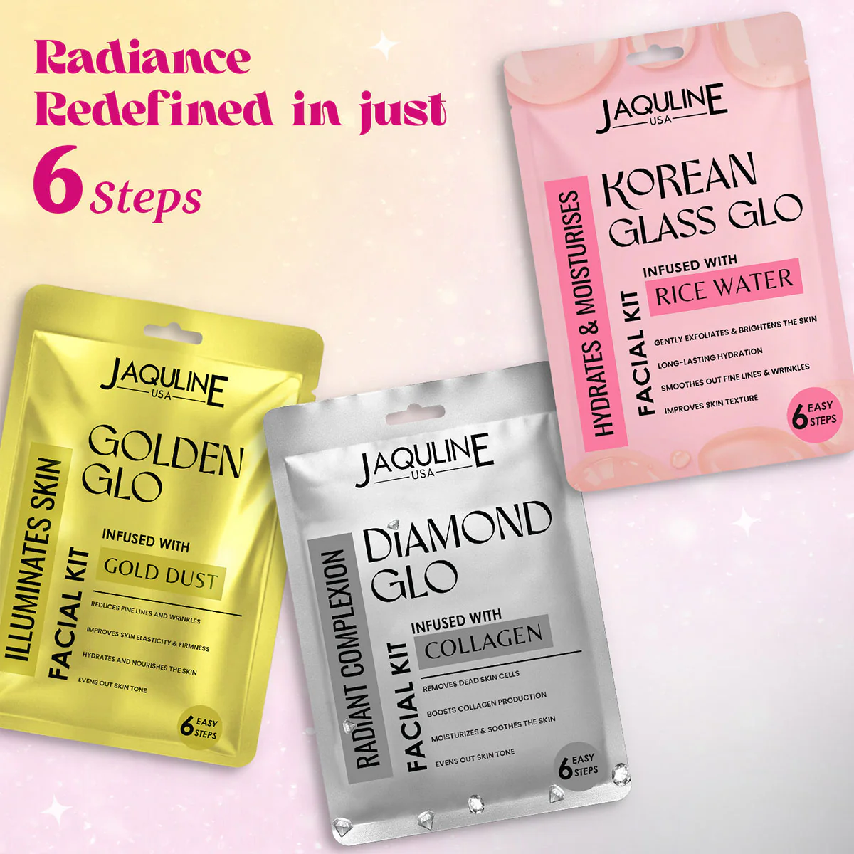Jaquline USA Diamond GLO Facial Kit - Image 5