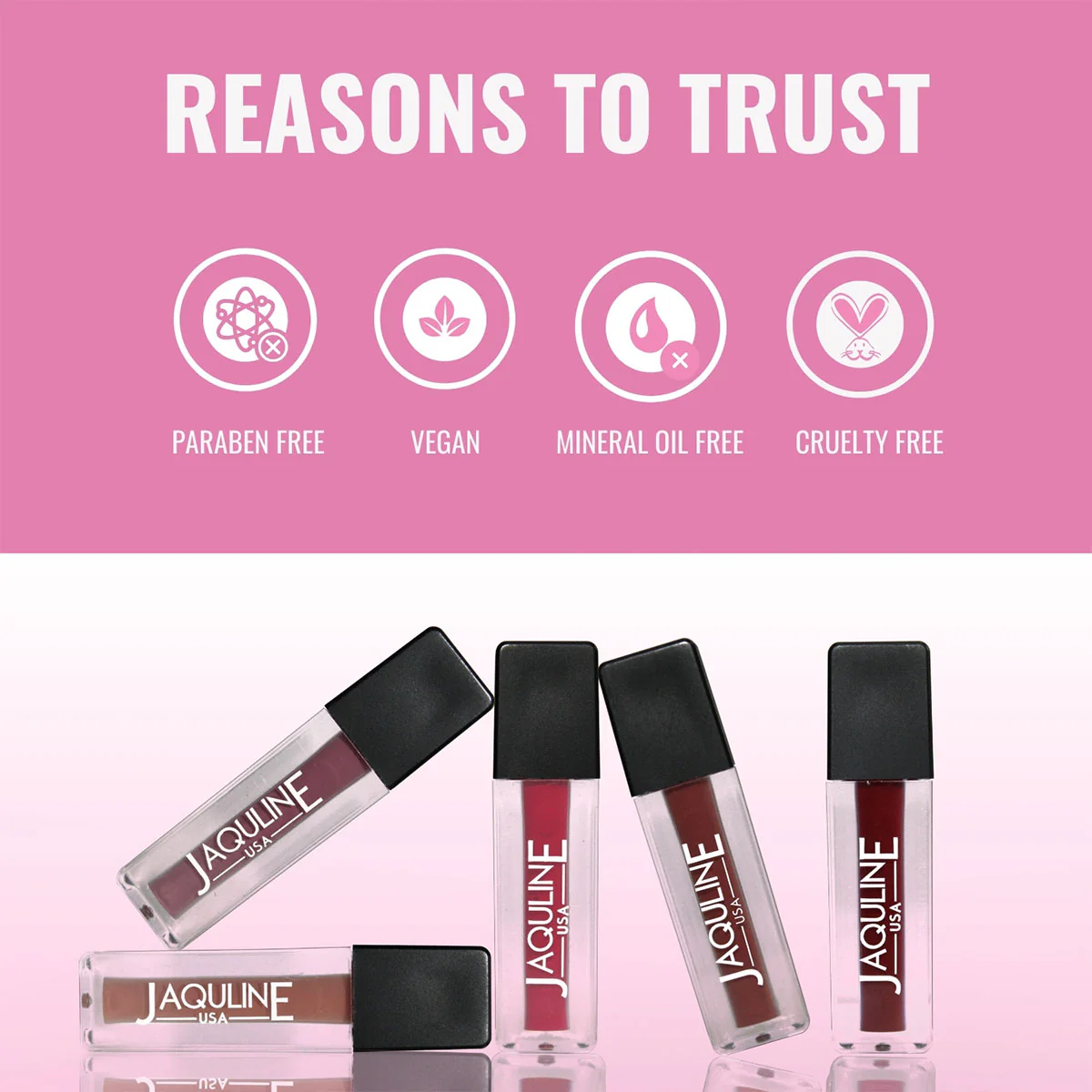 Jaquline USA Pout Power Liquid Mini Lipstick (1.25ml Each) - Image 5