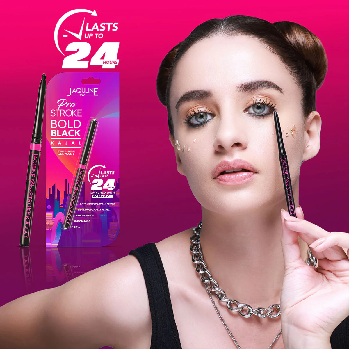 Jaquline USA Pro Stroke 24hr Black Kajal Pack of 2 - Image 6
