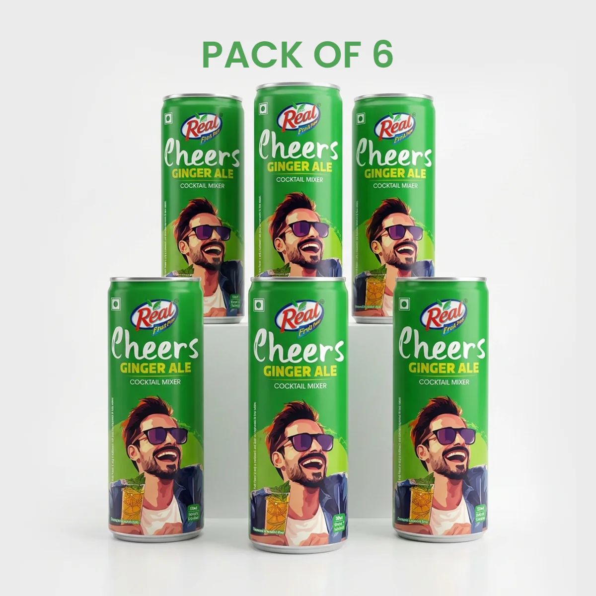 Real Cheers Ginger Ale 250ml - Image 4